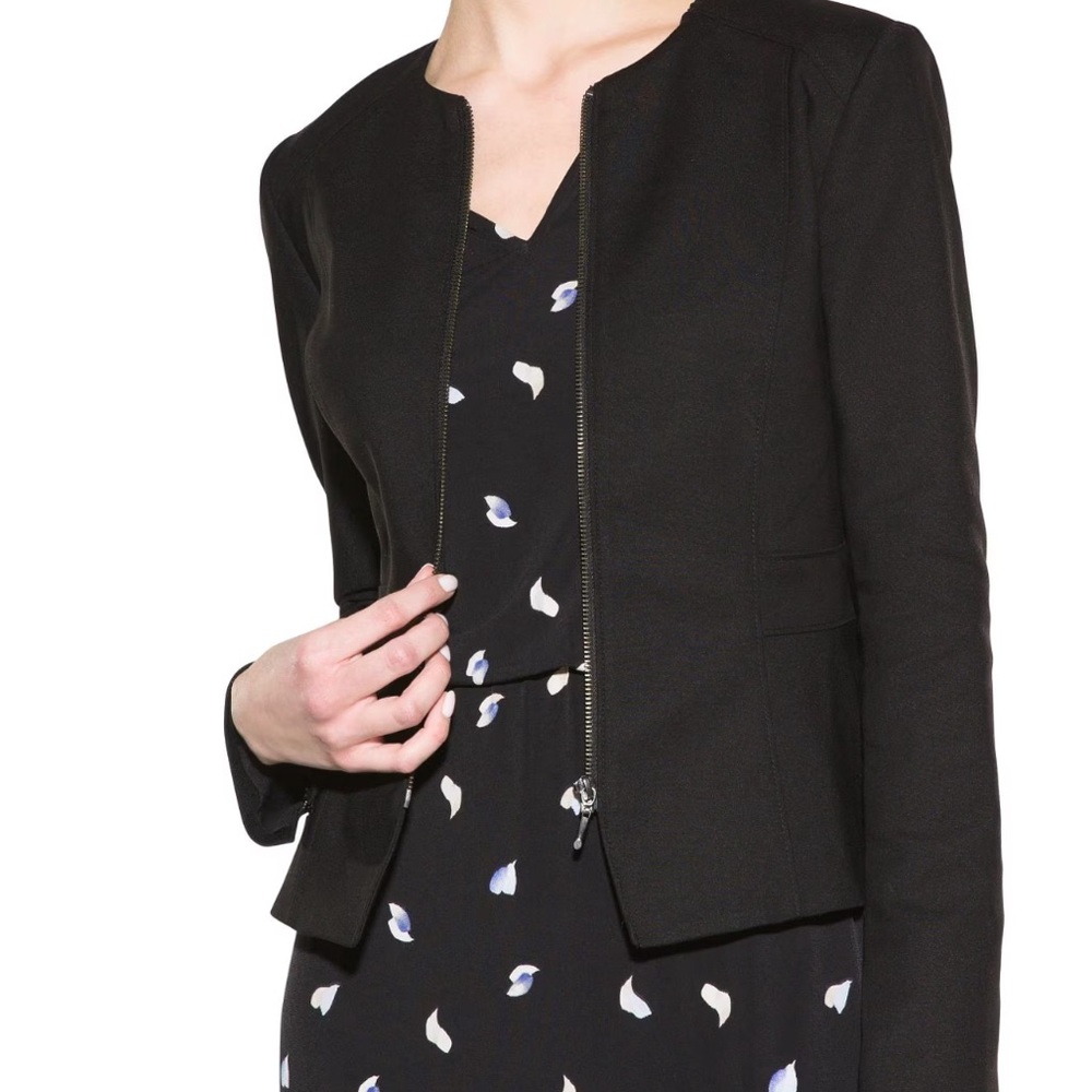 WHBM Zip-Front Moto Jacket size 12 new